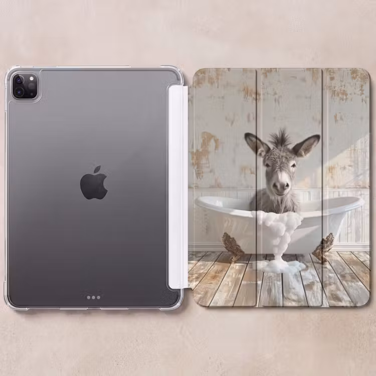 iPad-Hülle - Esel - Tiere - Badewanne - Schaumstoff — 6