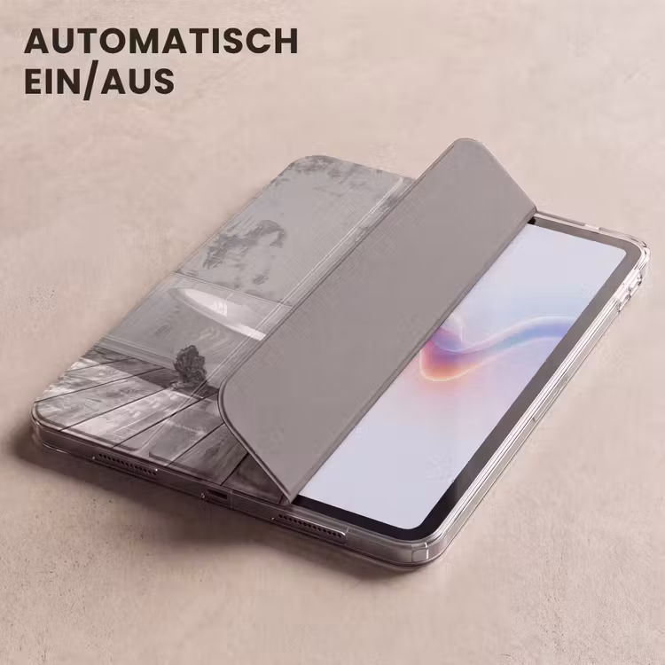 iPad-Hülle - Giraffe - Tier - Badewanne - Vintage - Schwarz - Weiß — 5