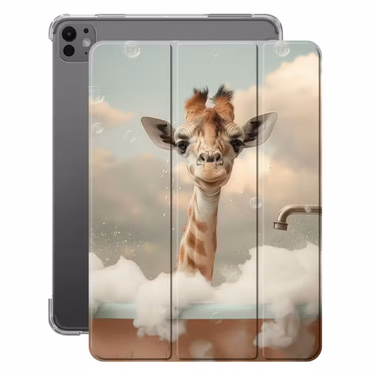 iPad-Hülle - Giraffe - Wilde Tiere - Bad - Schaumstoff — 1