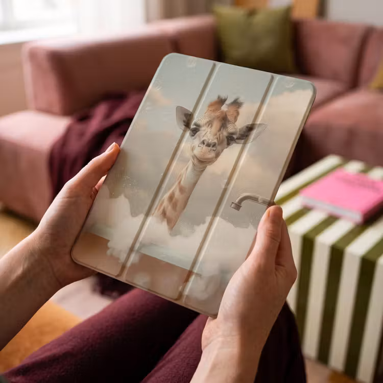 iPad-Hülle - Giraffe - Wilde Tiere - Bad - Schaumstoff — 4