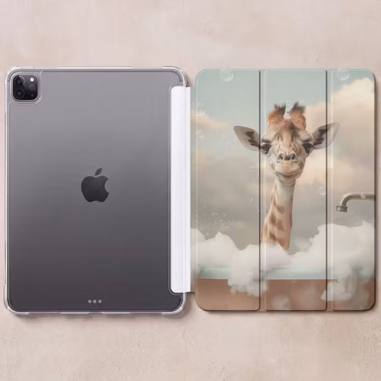 iPad-Hülle - Giraffe - Wilde Tiere - Bad - Schaumstoff — 6