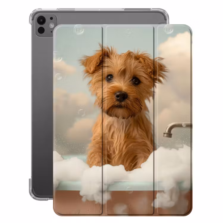 iPad-Hülle - Hund - Bad - Tiere - Schaumstoff — 1