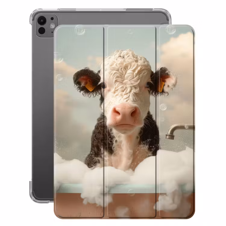 iPad-Hülle - Kalb - Kuh - Bad - Tiere — 1
