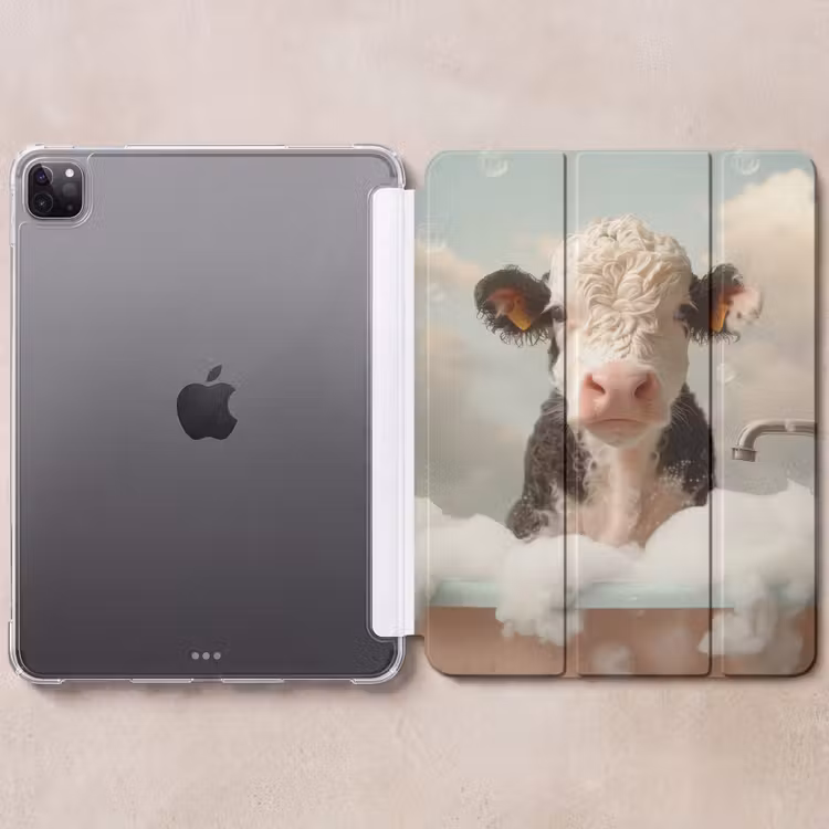 iPad-Hülle - Kalb - Kuh - Bad - Tiere — 6