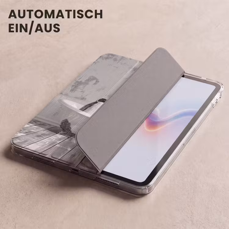 iPad-Hülle - Pinguine - Vintage - Tiere - Schwarz - Weiß — 5