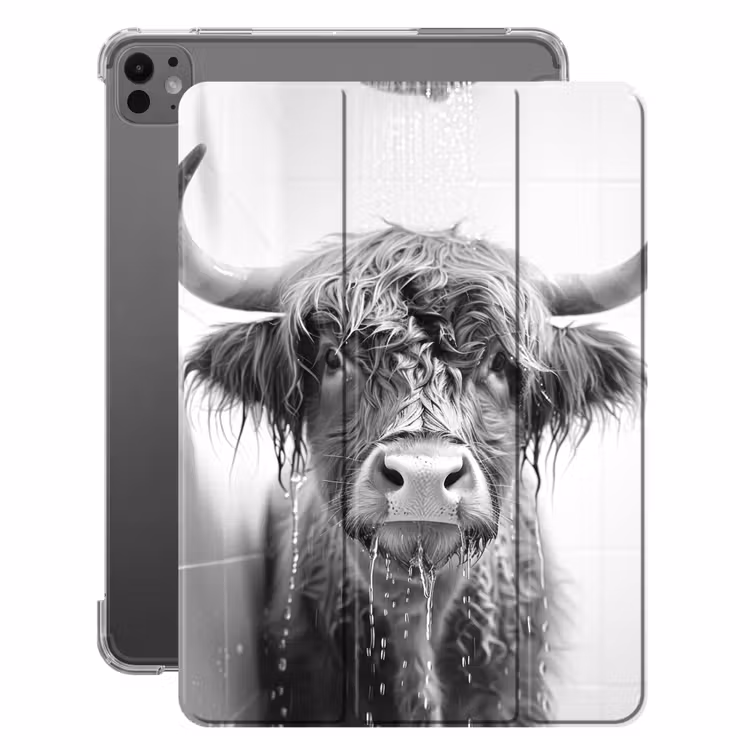iPad-Hülle - Schottischer Highlander - Tier - Dusche - Humor — 1