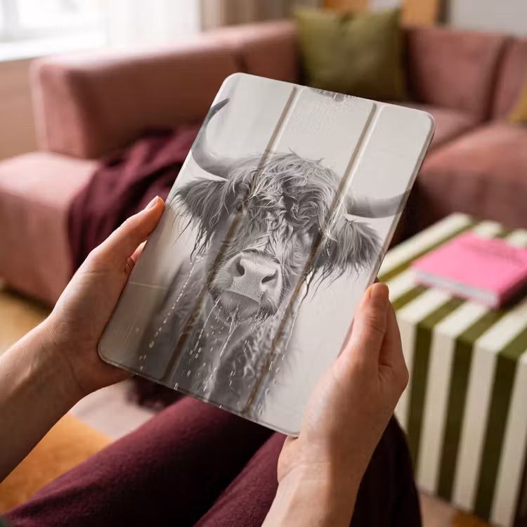 iPad-Hülle - Schottischer Highlander - Tier - Dusche - Humor — 4