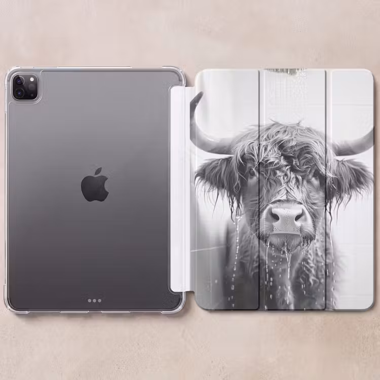 iPad-Hülle - Schottischer Highlander - Tier - Dusche - Humor — 6