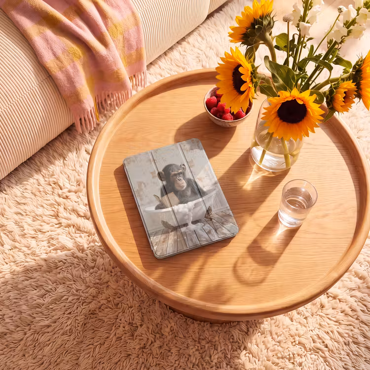 iPad-Hülle - Vintage - Affe - Badewanne - Schaumstoff - Tier — 2