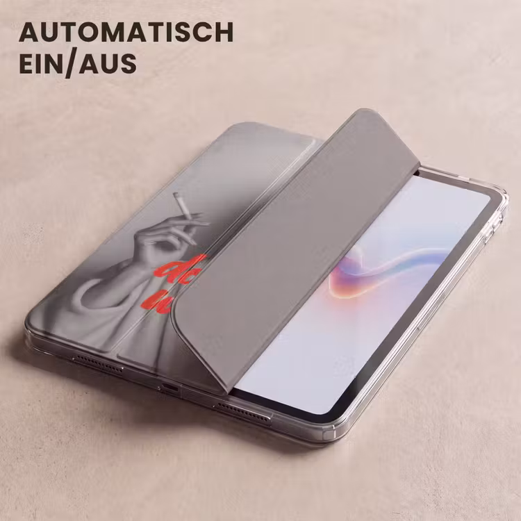 iPad-Hülle - Leg dich nicht mit mir an - Wein - Frau - Zigarette — 5