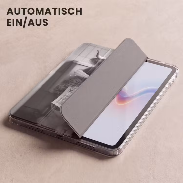 iPad-Hülle - Schottischer Highlander - Kuh - Zeitung - WC - Schwarz-Weiß — 5