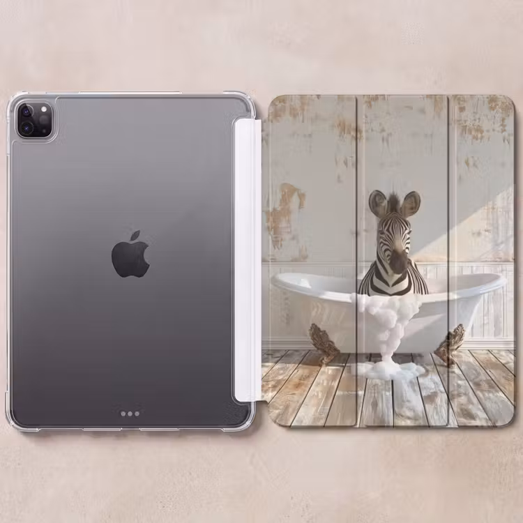 iPad-Hülle - Vintage - Zebra - Wilde Tiere - Badewanne — 6