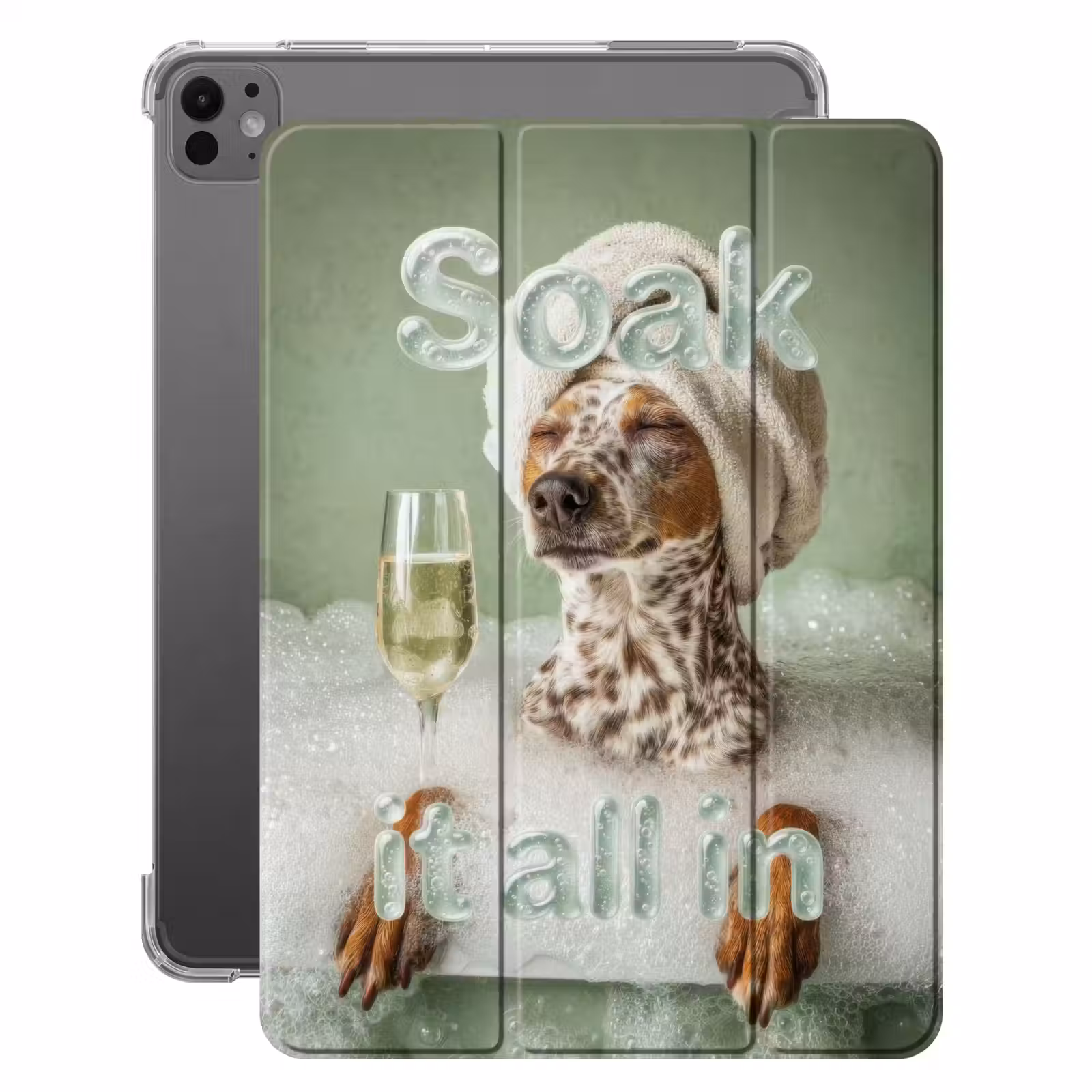 iPad-Hülle - Alles eintauchen - Hund - Bad — 1