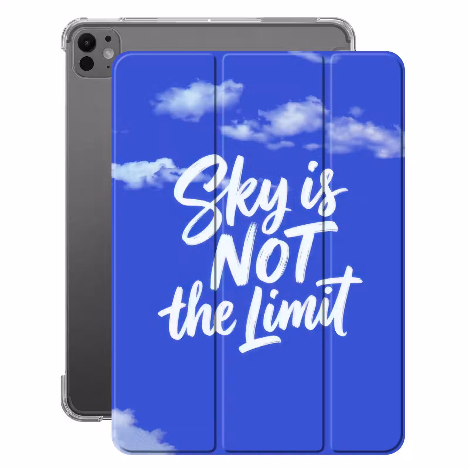 iPad-Hülle - Der Himmel ist nicht die Grenze - Blauer Himmel - Wolken — 1