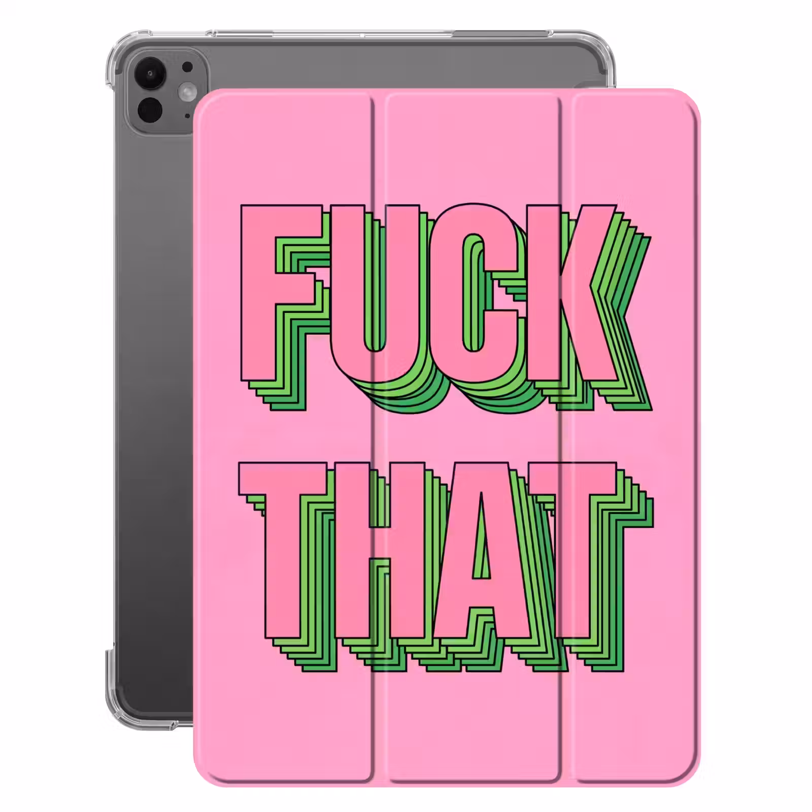 iPad-Hülle - Text - Fettdruck - Rosa — 1