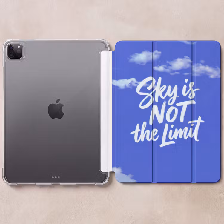 iPad-Hülle - Der Himmel ist nicht die Grenze - Blauer Himmel - Wolken — 6