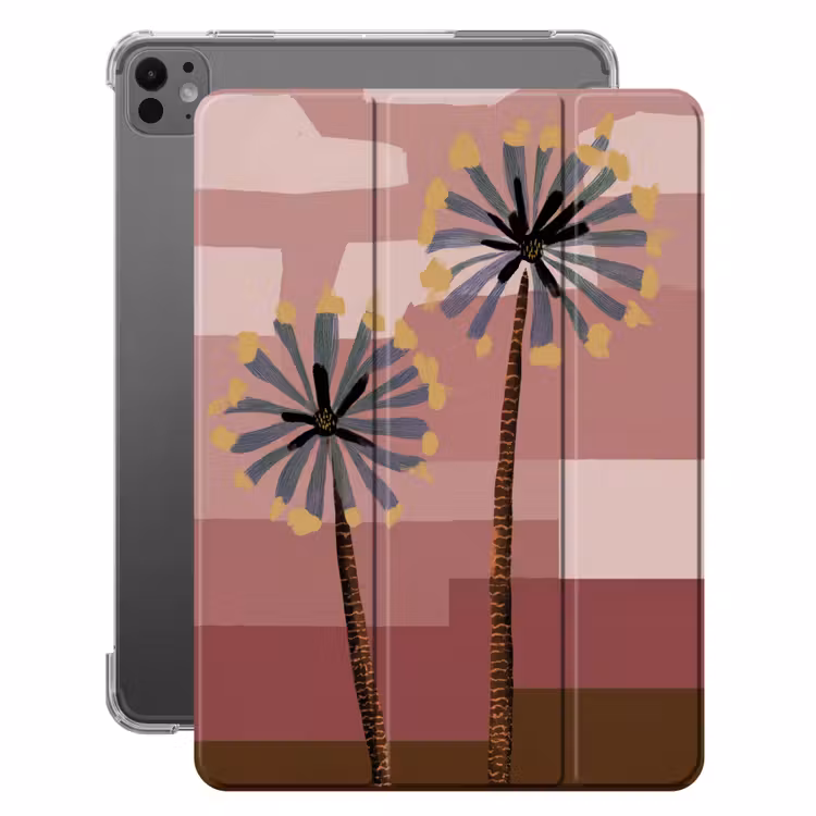 iPad-Hülle - Illustration - Blumen - Flachland - Abstrakt — 1