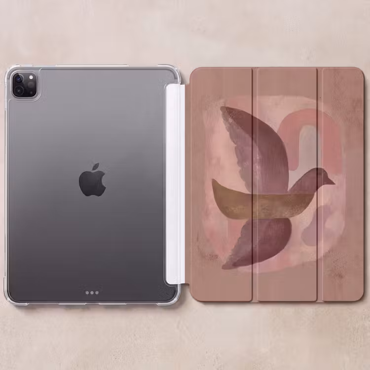 iPad-Hülle - Illustration - Vögel - Abstrakt - Rosa — 6