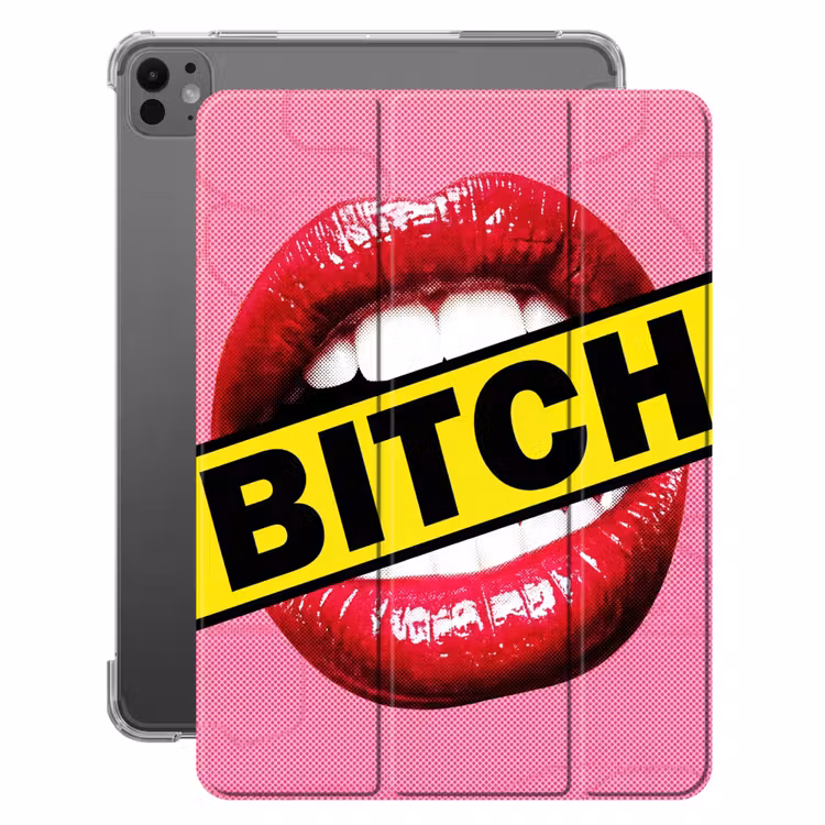iPad-Hülle - Lippen - Text - Bunt — 1