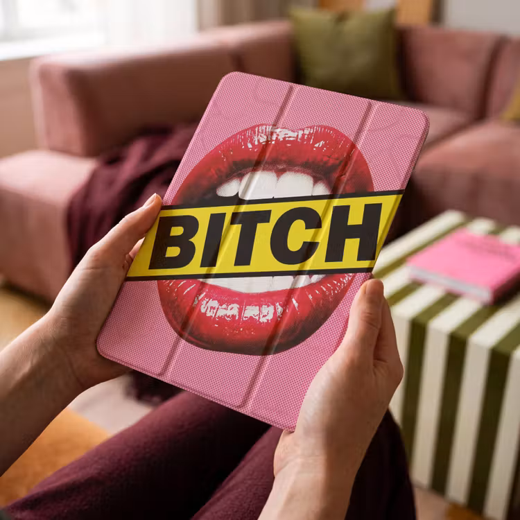 iPad-Hülle - Lippen - Text - Bunt — 4
