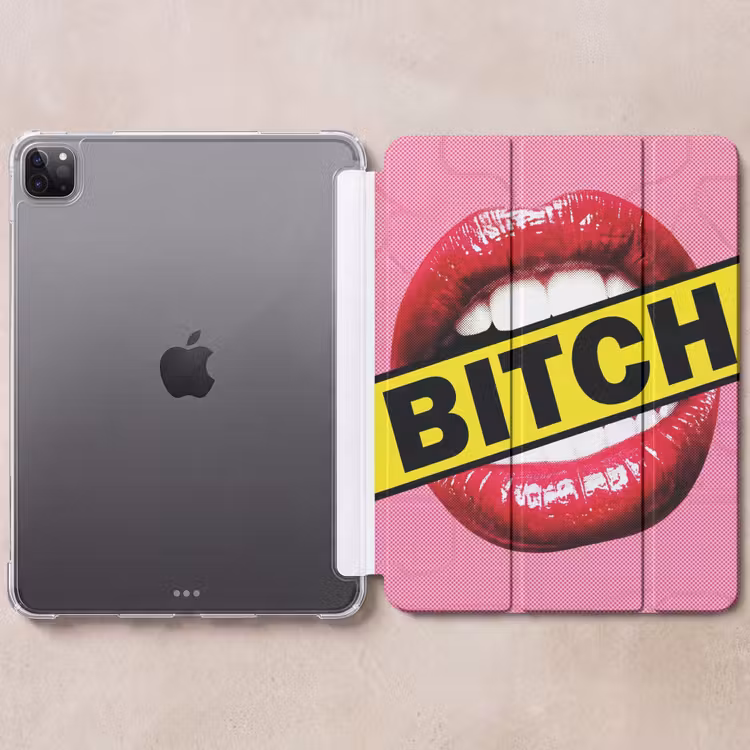 iPad-Hülle - Lippen - Text - Bunt — 6