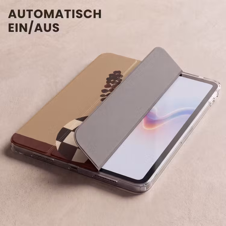 iPad-Hülle - Minimalistisch - Vase - Blumen - Braun — 5