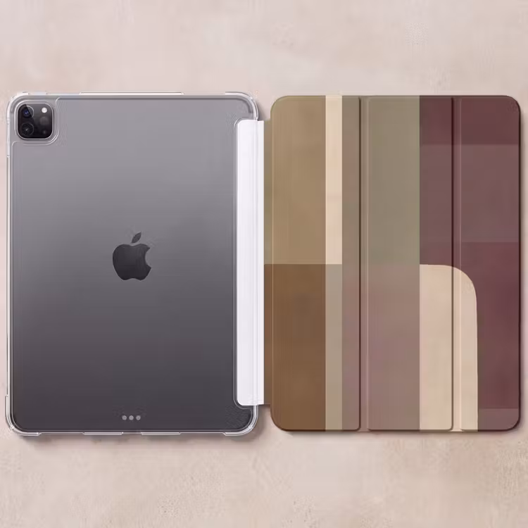 iPad-Hülle - Unis - Abstrakt - Bordeaux - Linien — 6