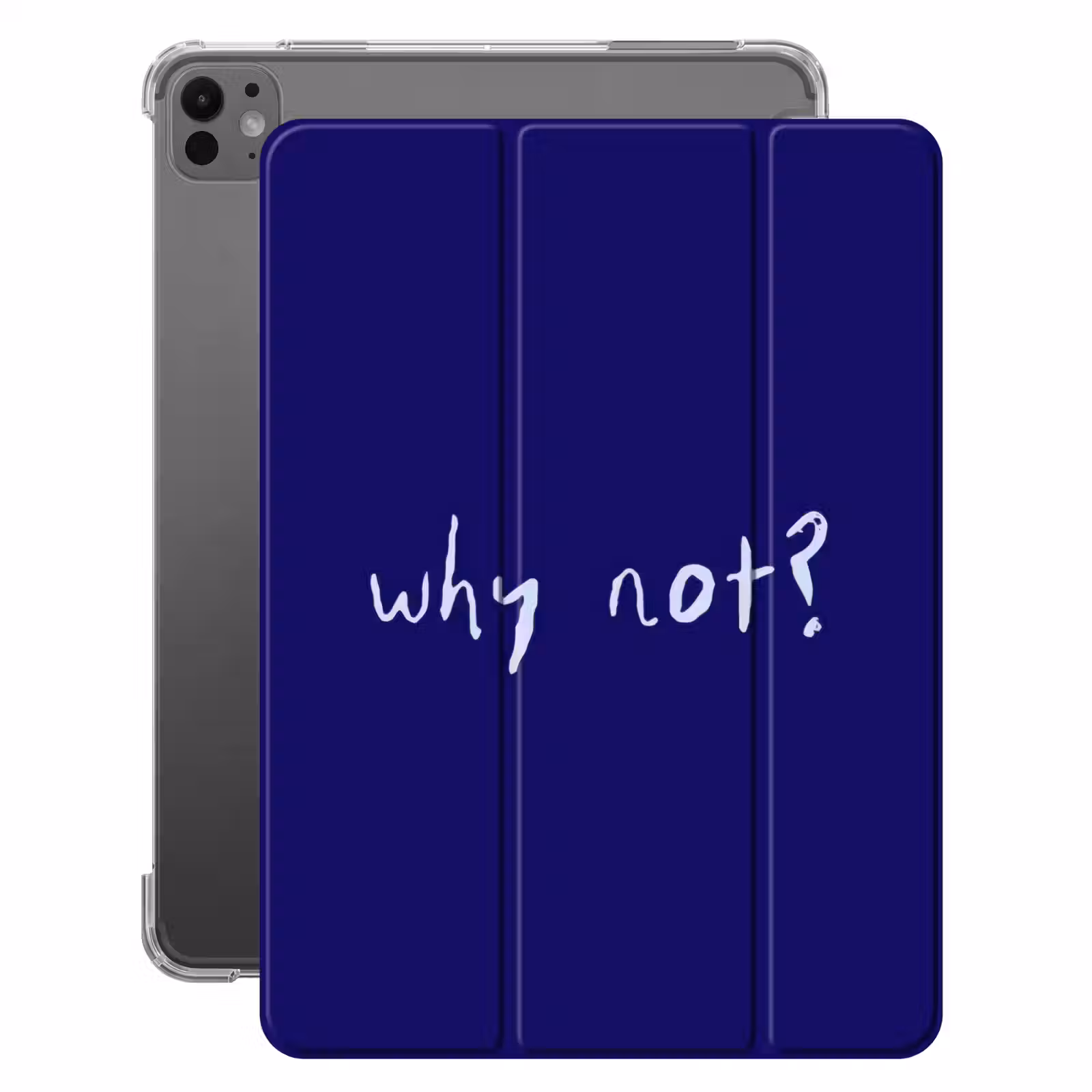 iPad-Hülle - Warum nicht - Blau - Handschriftlich — 1