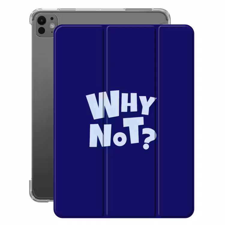 iPad-Hülle - Blau - Warum nicht - Minimalistisch — 1