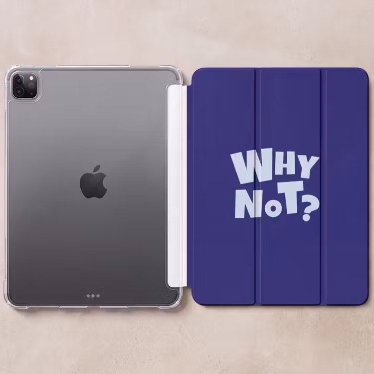 iPad-Hülle - Blau - Warum nicht - Minimalistisch — 6