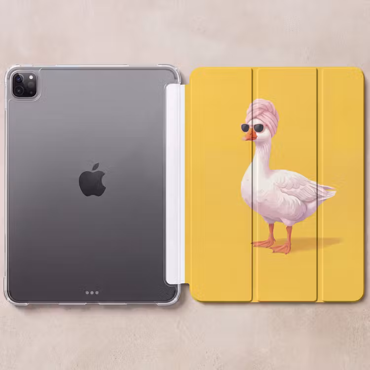 iPad-Hülle - Duck - Sonnenbrille - Gelb — 6
