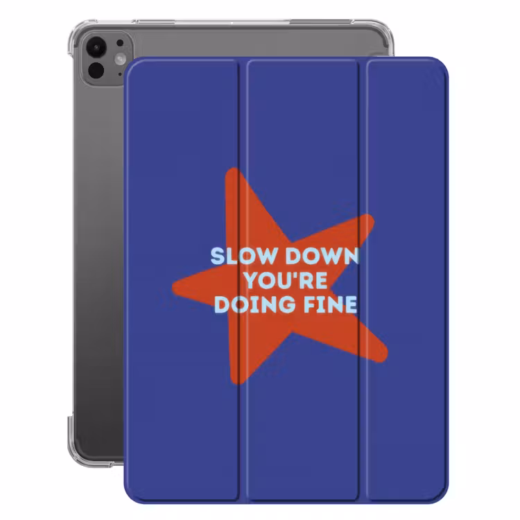 iPad-Hülle - Langsam, du machst das gut - Star - Blue — 1