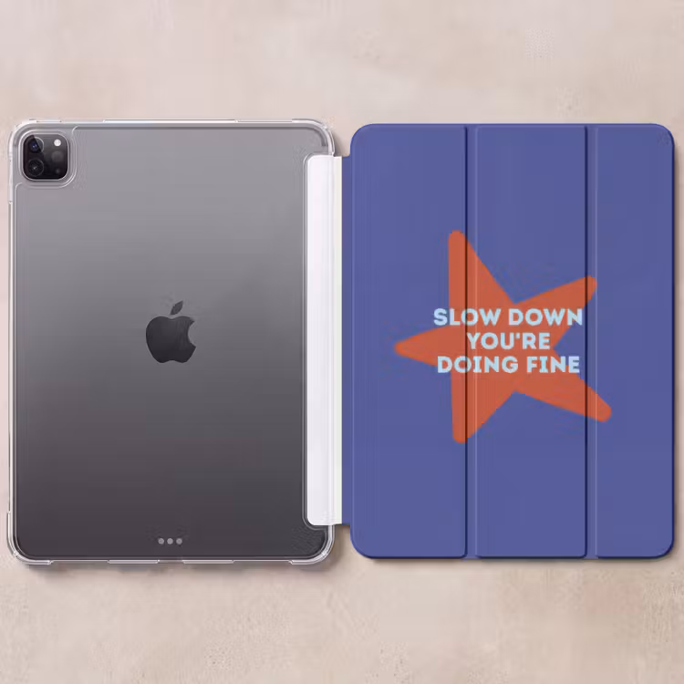 iPad-Hülle - Langsam, du machst das gut - Star - Blue — 6