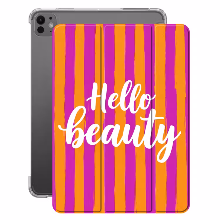 iPad-Hülle - Modern - Hallo - Orange — 1