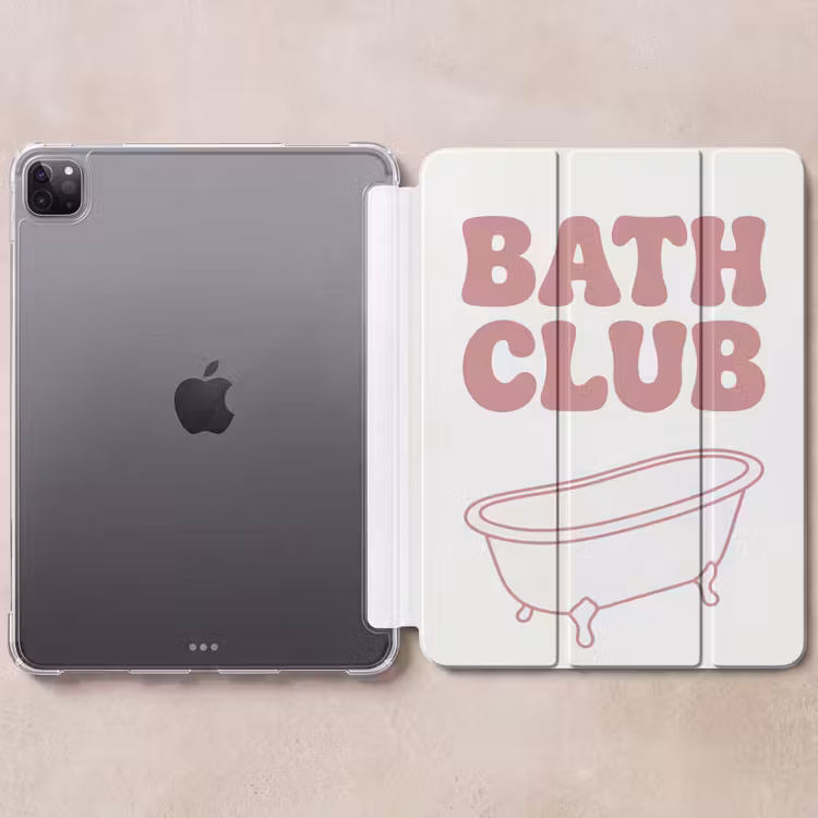 iPad-Hülle - Retro - Bad - Rosa — 6