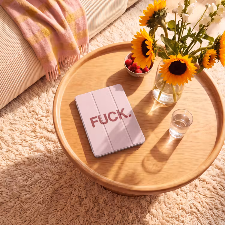 iPad-Hülle - Statement - Kraftvoll - Rosa — 2