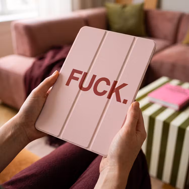 iPad-Hülle - Statement - Kraftvoll - Rosa — 4