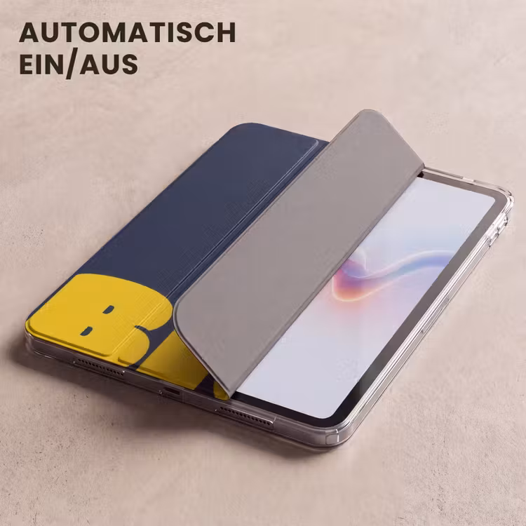 iPad-Hülle - Think big - Blau - Gelb — 5