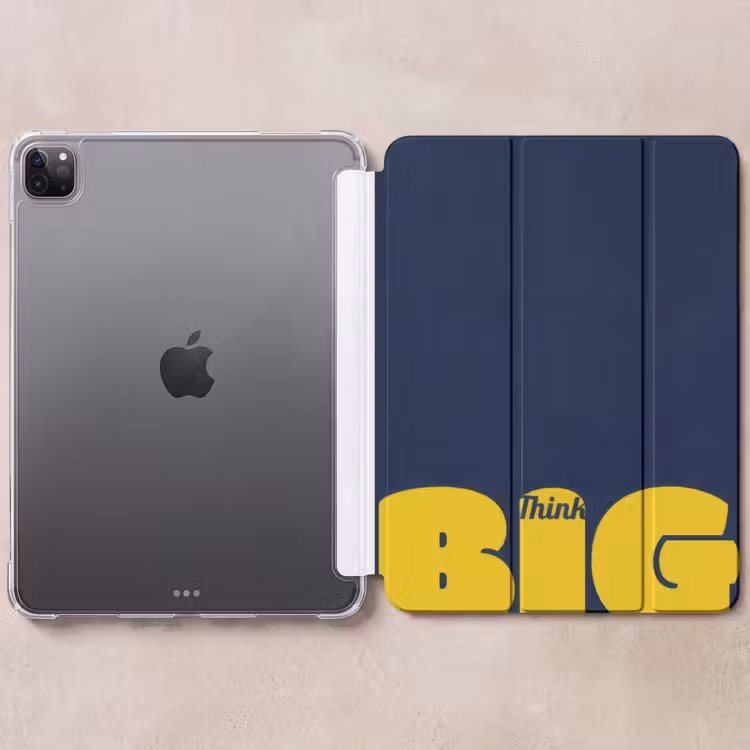 iPad-Hülle - Think big - Blau - Gelb — 6
