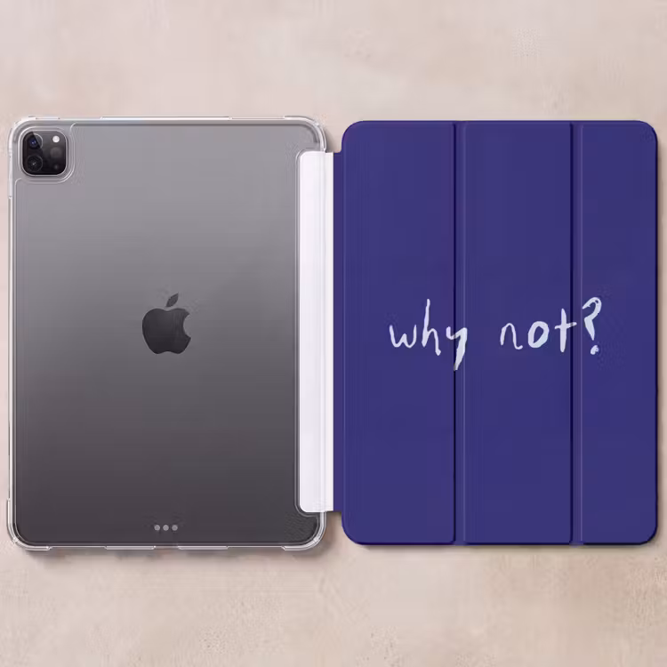 iPad-Hülle - Warum nicht - Blau - Handschriftlich — 6