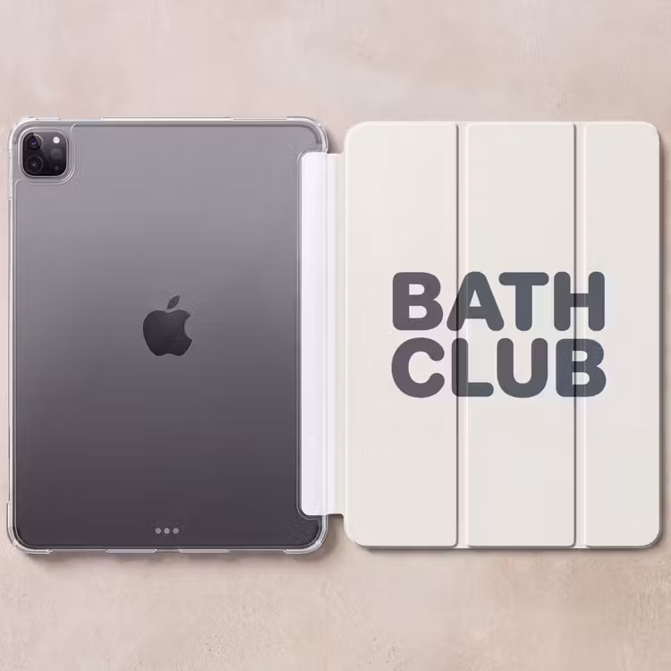 iPad-Hülle - Zitat - Grau - Weiß — 6