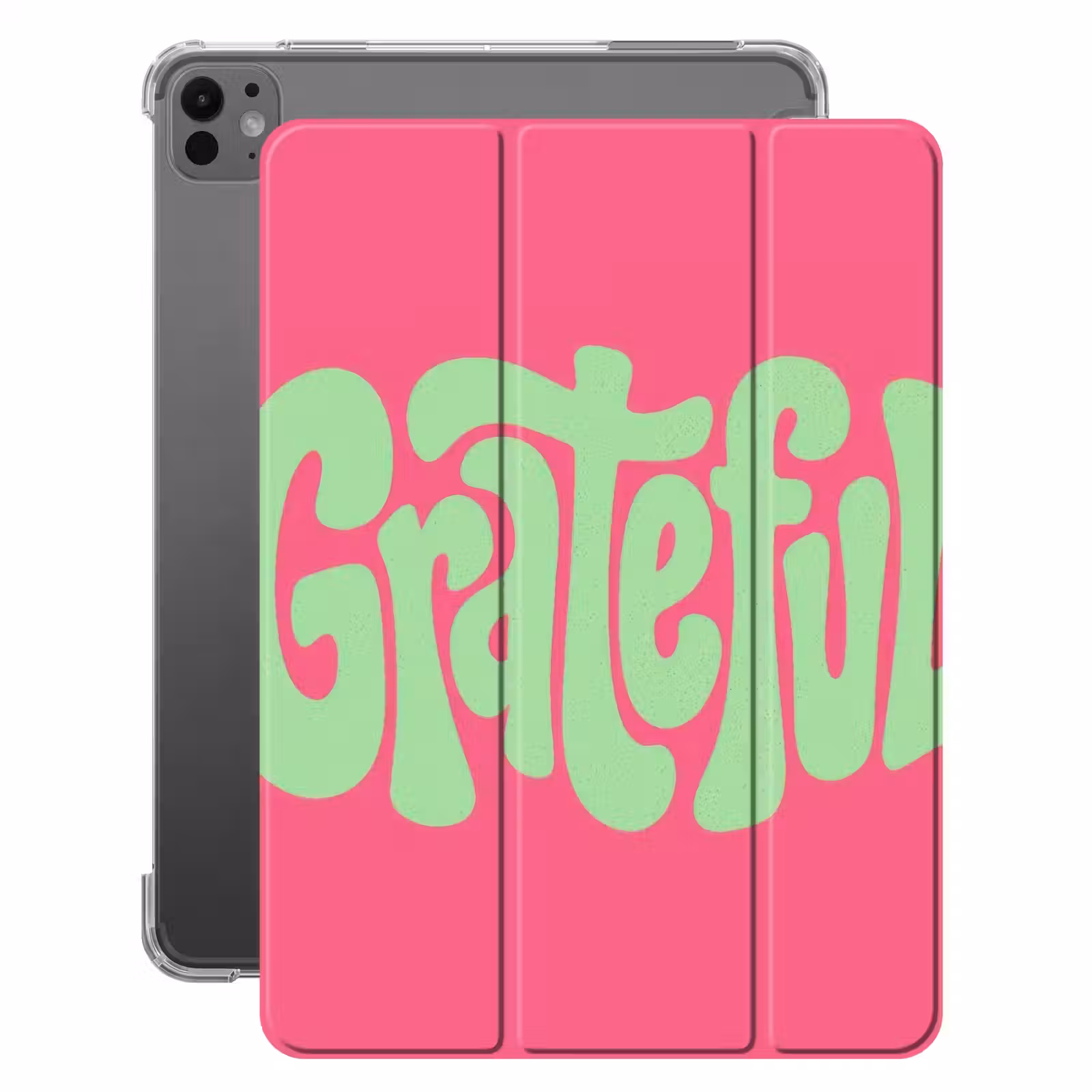 iPad-Hülle - Dankbar - Grün - Grafisch - Fließend — 1