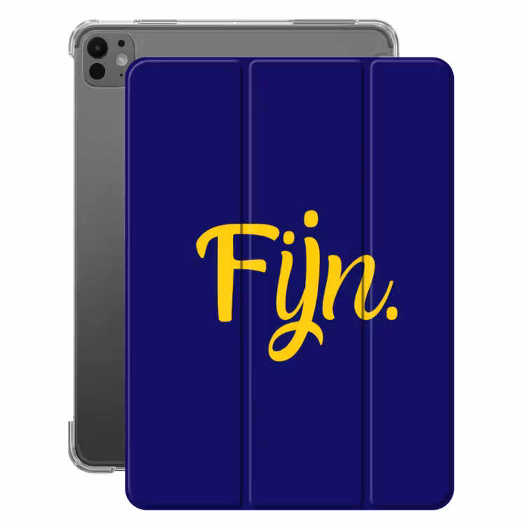 iPad-Hülle - Blau - Gelb - Fein — 1