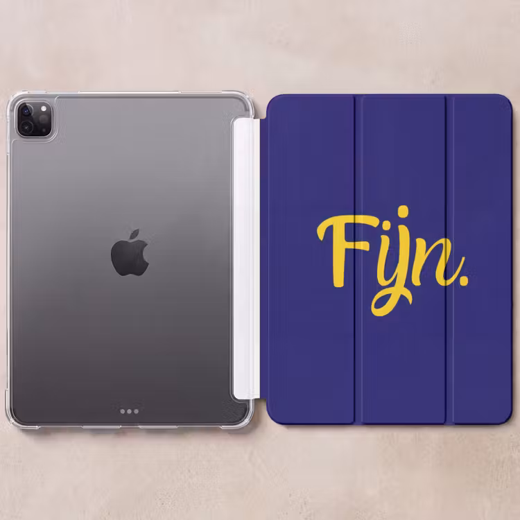 iPad-Hülle - Blau - Gelb - Fein — 6