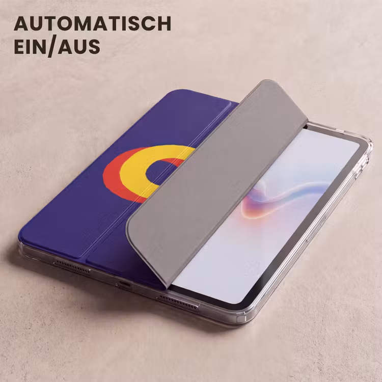 iPad-Hülle - Blau - Gelb - OH - Schatten — 5
