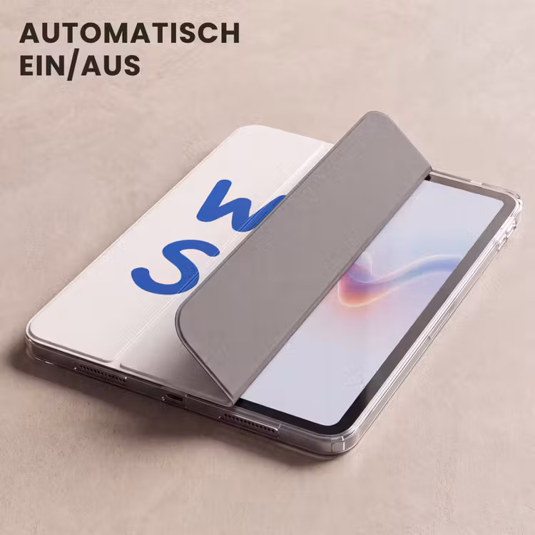 iPad-Hülle - Blau - Zitat - Weiß — 5