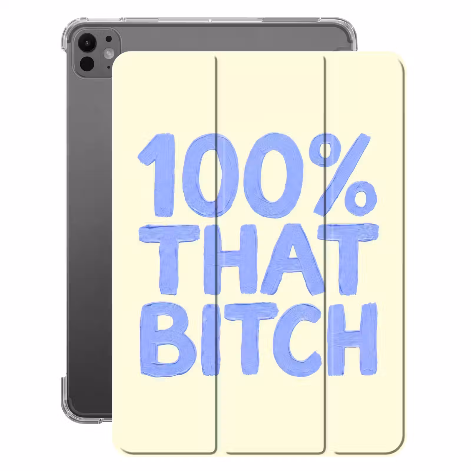 iPad-Hülle - 100% diese Schlampe - Blau - Weiß — 1