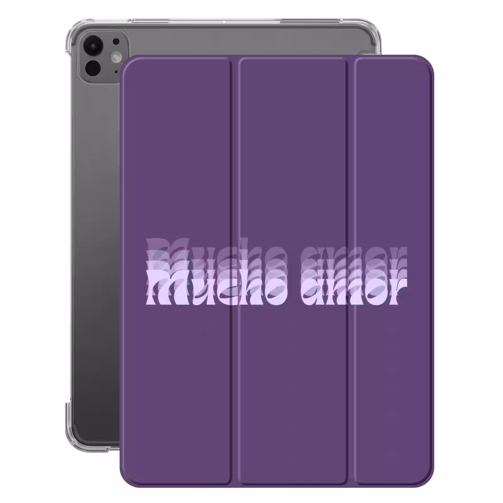 iPad-Hülle - Mucho amor - Lila - Grafik — 1
