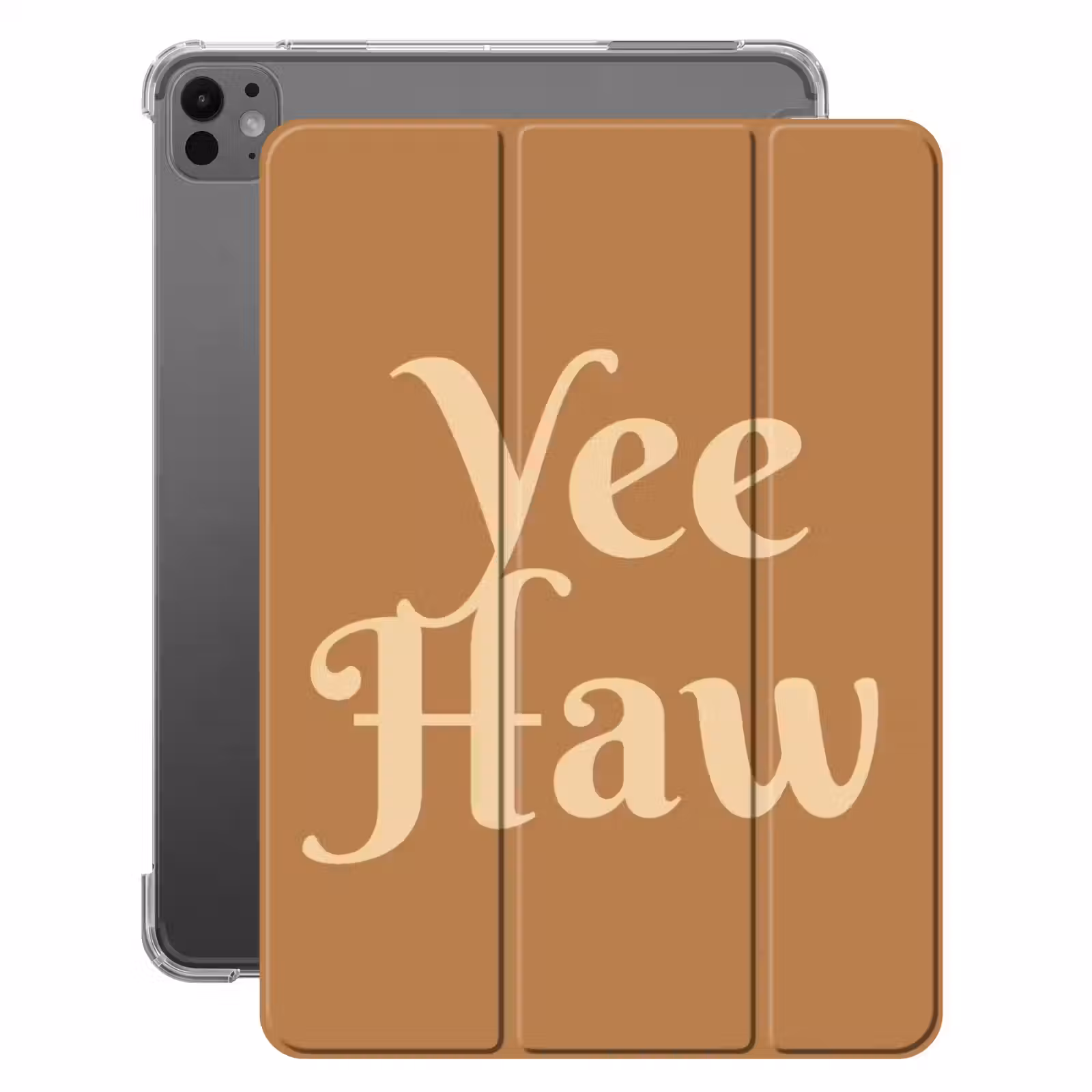 iPad-Hülle - Yee haw - Braun - Minimalistisch — 1