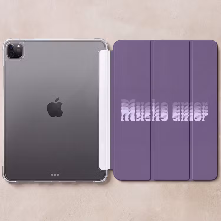 iPad-Hülle - Mucho amor - Lila - Grafik — 6